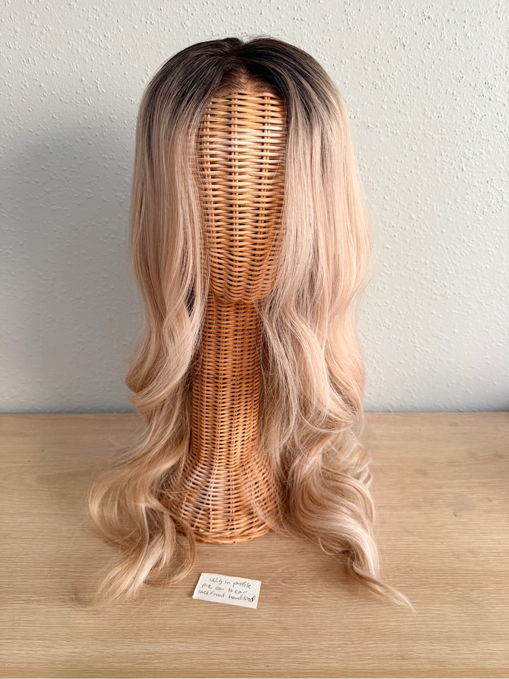 Wig in Profile Pic ear to ear lacefront hand tied synthetic